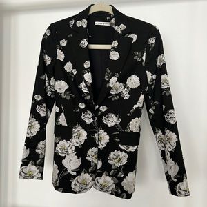COPY - Alice + Olivia Macey Fitted Floral Blazer